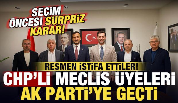 &Uuml;sk&uuml;dar'da se&ccedil;im &ouml;ncesi bomba gelişme: CHP'den istifa ederek AK Parti'ye ge&ccedil;tiler