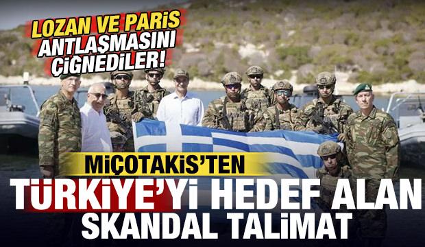Mi&ccedil;otakis'ten T&uuml;rkiye'yi hedef alan skandal talimat! Lozan antlaşmasını &ccedil;iğnediler