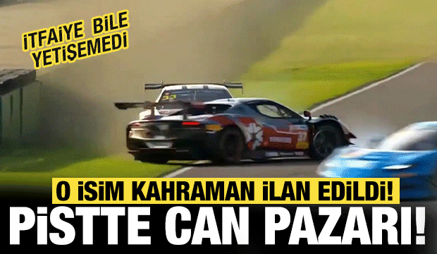Şanghay'daki kazada alev topuna d&ouml;nen ara&ccedil;taki rakibini kurtaran pilot d&uuml;nyanın g&uuml;ndeminde