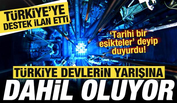 T&uuml;rkiye devlerin yarışına dahil oluyor! 'Tarihi bir eşikteler' deyip desteğini ilan etti