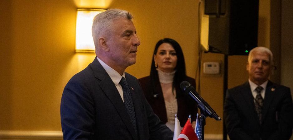 Bakan Bolat'tan ABD'de 100 milyar dolarlık ticaret hacmi mesajı