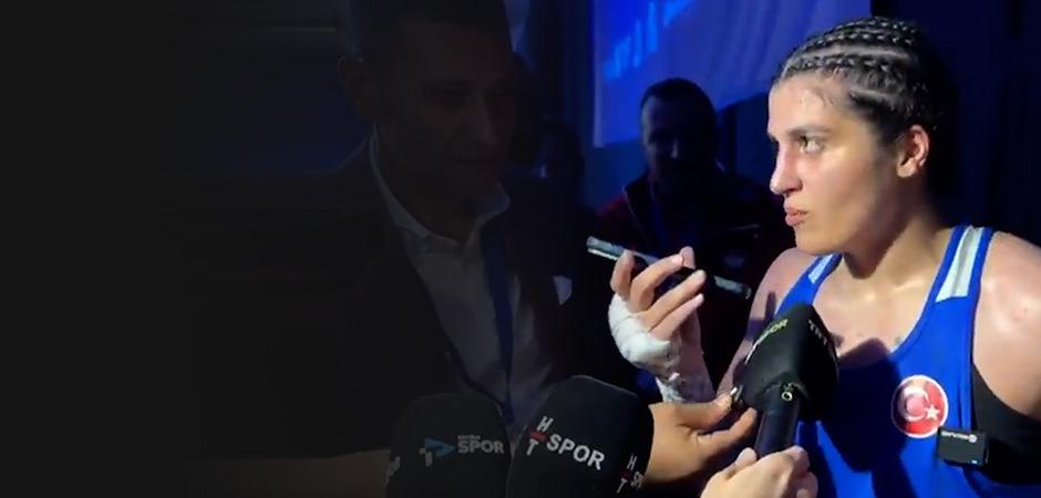 Cumhurbaşkanı Erdoğan, Avrupa şampiyonu milli boks&ouml;r Busenaz S&uuml;rmeneli'yi tebrik etti