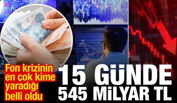 Fon krizi mevduata yaradı: 15 g&uuml;nde 545 milyar TL