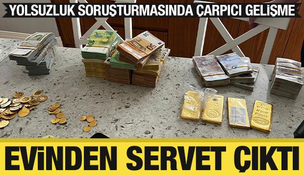 Mersin'de yolsuzluk soruşturması: Ş&uuml;phelinin evinden servet &ccedil;ıktı