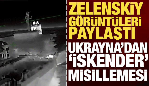 Zelenskiy g&ouml;r&uuml;nt&uuml;leri paylaştı: Rusya'nın 'savaş makinesine' ağır darbe