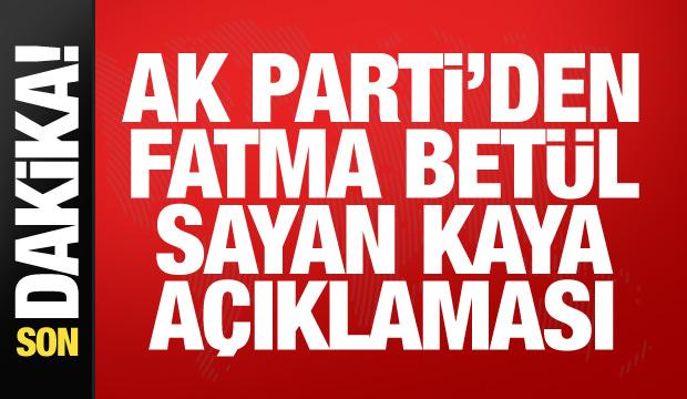 AK Partili İnan'dan Fatma Bet&uuml;l Sayan Kaya a&ccedil;ıklaması: Asla dava arkadaşımı olamaz