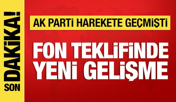 Fon soruşturması: AK Parti'nin kanun teklifi imzaya a&ccedil;ıldı