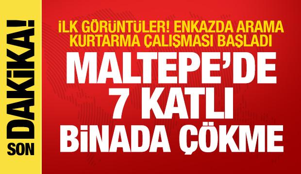 Son dakika haberi: Maltepe'de 7 katlı binada &ccedil;&ouml;kme