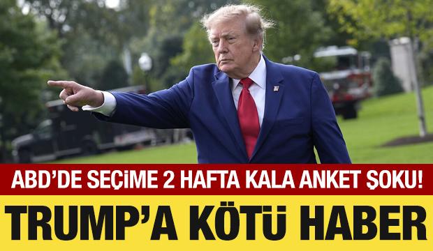 ABD'de se&ccedil;ime 2 hafta kala Trump'ı &uuml;zecek anket