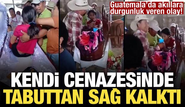 Kendi cenazesinde tabuttan sağ &ccedil;ıktı