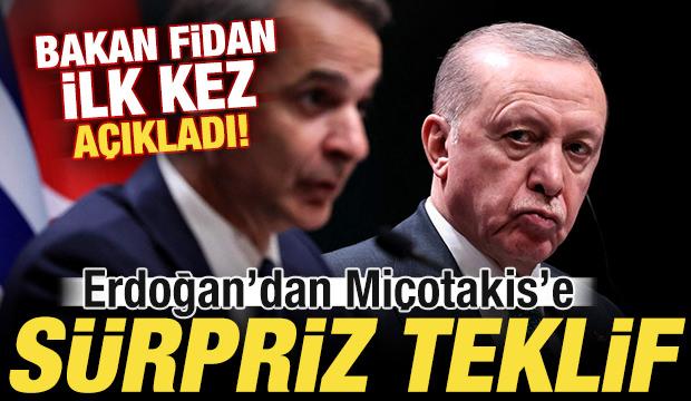 Bakan Fidan ilk kez a&ccedil;ıkladı! Cumhurbaşkanı Erdoğan'dan Mi&ccedil;otakis'e s&uuml;rpriz teklif