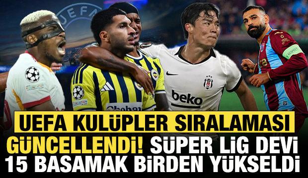 S&uuml;per Lig devi, UEFA kul&uuml;pler sıralamasında 15 basamak birden y&uuml;kseldi