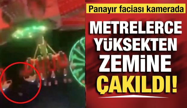 Meksika'da panayır faciası: Metrelerce y&uuml;ksekten yere &ccedil;akıldı!