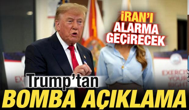 Trump'tan bomba a&ccedil;ıklama! İran'ı alarma ge&ccedil;irecek