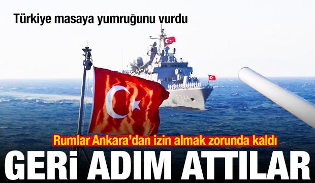 G&uuml;ney Kıbrıs geri adım attı! T&uuml;rkiye'den izin almak zorunda kaldılar