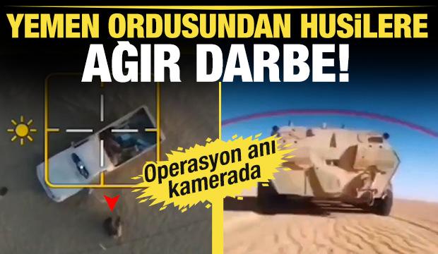 Yemen ordusundan Husilere havadan ağır darbe: Nokta atışıyla imha edildiler!