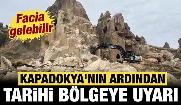 Kapadokya'nın ardından tarihi b&ouml;lgeye uyarı: Facia gelebilir!