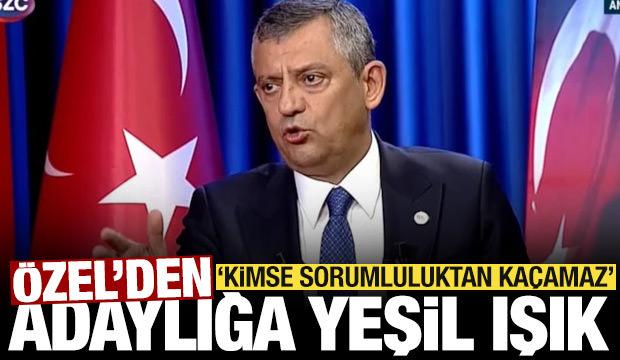 &Ouml;zg&uuml;r &Ouml;zel'den cumhurbaşkanlığı adaylığına yeşil ışık