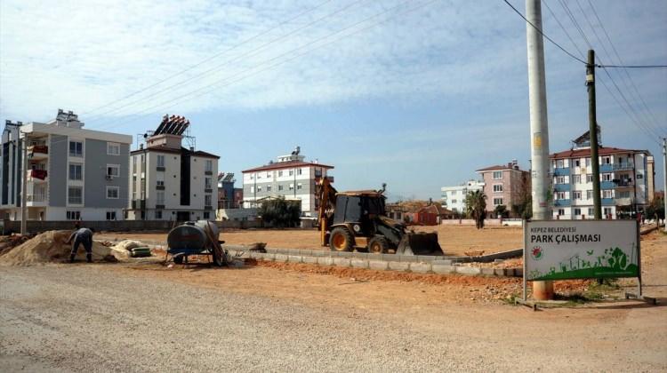 Antalya Haberleri Kepez'de Park Inşa çalışmaları - 20 Mart 2017