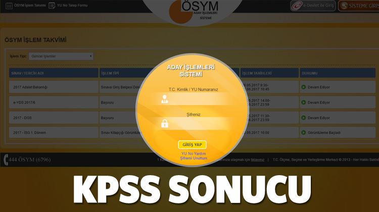KPSS sınav sonucu ne zaman açıklanacak? (Lisans) - EĞİTİM ...