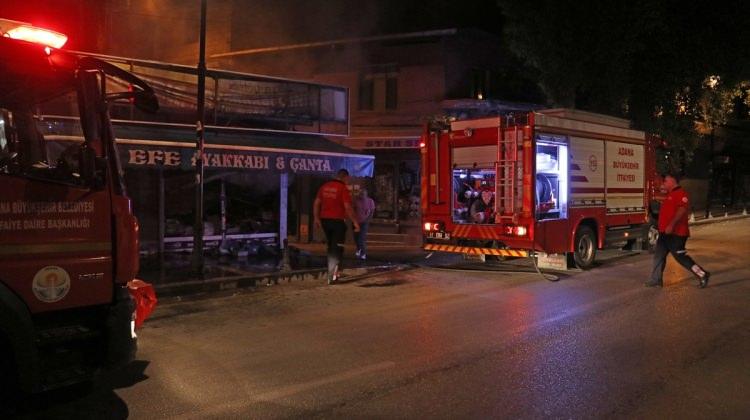 Adana haberleri Adana'da iş yerinde yangın - 07 Eylül 2017