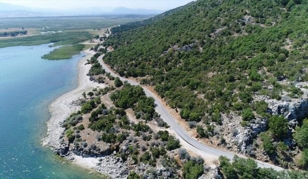 Konya haberleri Beyşehir'de İskele Piknik Alanı yolu ...