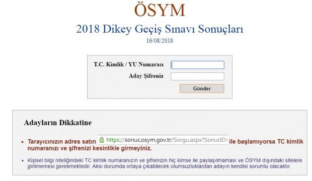 2018 DGS sınav sonuçları açıklandı! Sorgulama ekranı ...