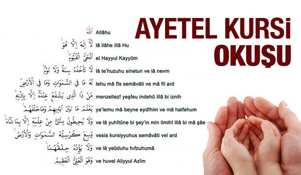Ayetel Kürsi Türkçe okunuşu ve anlamı! Namazdan sonra okursanız