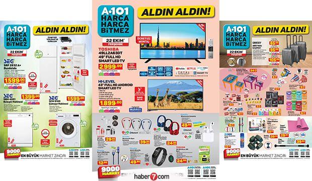 22 Ekim A101 aktüel kataloğu! Beyaz eşya, elektronik ...