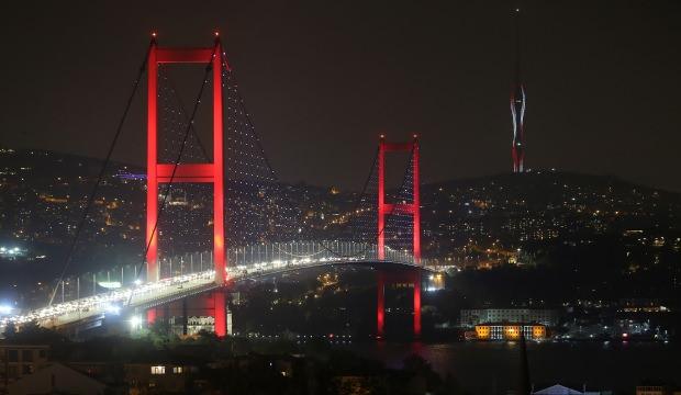 Küçük Çamlıca Radyo ve TV Kulesi'ne Türk bayrağı ...