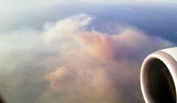 Manavgat'taki büyük yangın uçaktan görüntülendi - GÜNCEL ...