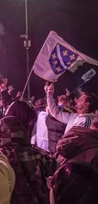 12 yıl sonra gelen D&uuml;nya Kupası coşkusu! Saraybosna sokağa d&ouml;k&uuml;ld&uuml;