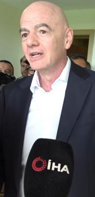 FIFA Başkanı Infantino, İran Milli Takımı ile g&ouml;r&uuml;şt&uuml;