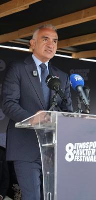 Bakan Ersoy'dan Etnospor Festivali'nde Gazze vurgusu!