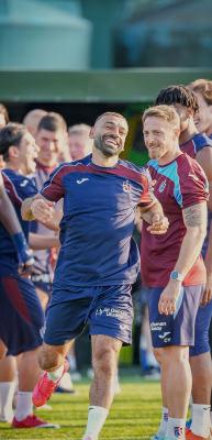 Mohamed Salah, Trabzonspor'da ilk antrenmanına &ccedil;ıktı
