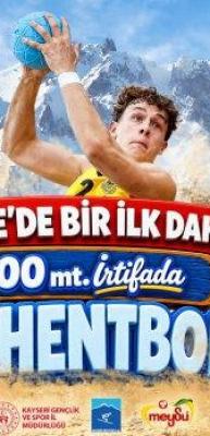 Deniz yok ama plaj hentbolu var! T&uuml;rkiye&rsquo;de bir ilk Erciyes&rsquo;te