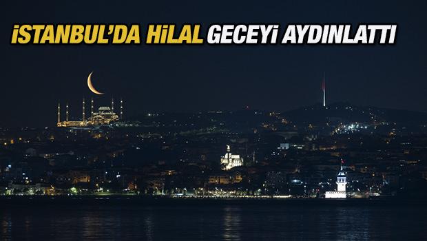 İstanbul'da hayran bırakan manzara! Büyük Çamlıca Camisi ile birlikte görüntülendi...