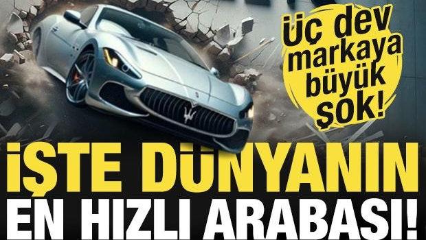 Zirvede ne Ferrari ne Lamborghini ne de Porsche var! İşte d&uuml;nyanın en hızlı arabası...