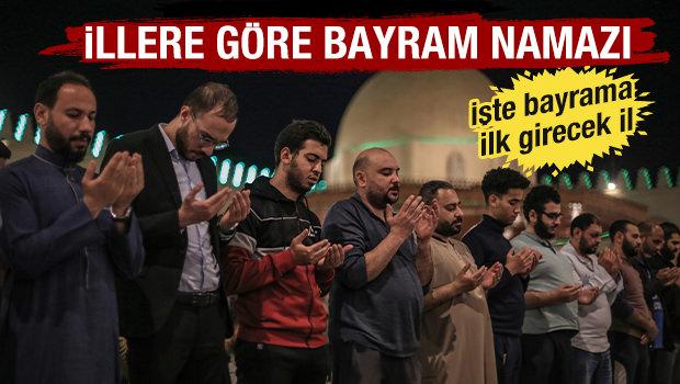 İllere göre bayram namazı saati! 2025 yılı Ramazan Bayramı