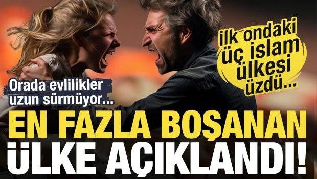 En fazla boşanan ülkeler belli oldu! İlk 10'daki üç İslam ülkesi üzdü...