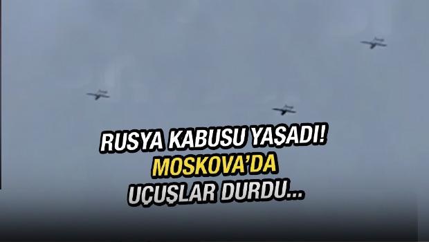 Rusya alarm konumuna geçti! Başkent Moskova'ya çok sayıda İHA saldırıı düzenlendi