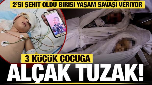 Gazze'de 3 çocuğa alçak tuzak! 2'si şehit oldu birisi yaşam savaşı veriyor