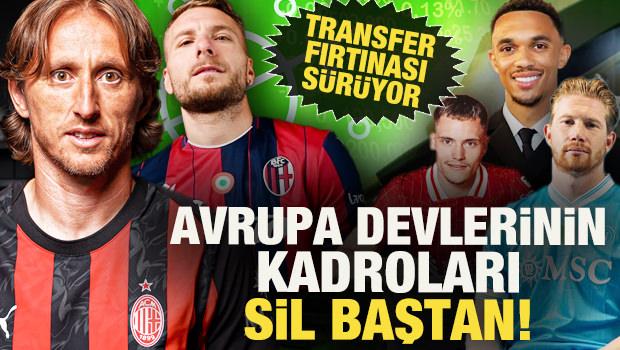 Transfer fırtınası sürüyor: Avrupa devlerinin kadroları sil baştan