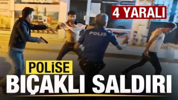 Aksaray karıştı! Kavgaya müdahale eden polislere bıçaklarla saldırdılar