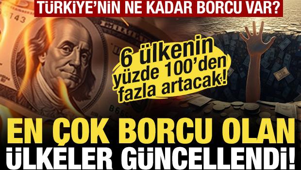 Ülkelerin güncel borçları açıklandı! 6 ülkenin borcu yüzde 100'ü geçecek!