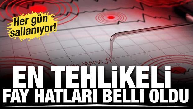 Her gün sallanıyor! En tehlikeli fay hatları belli oldu