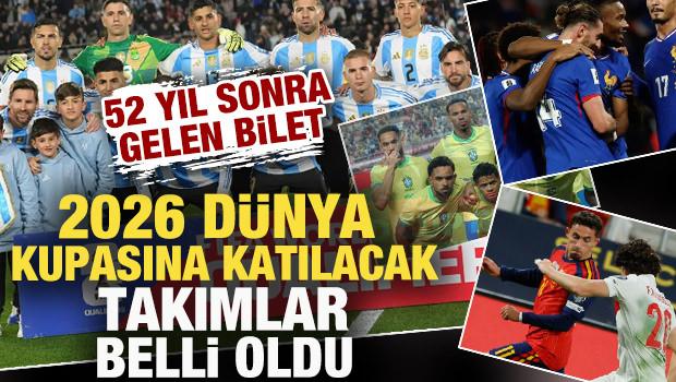 Dünya Kupası'nda yer alacak takımlar belli oldu! 52 yıl sonra gelen bilet!