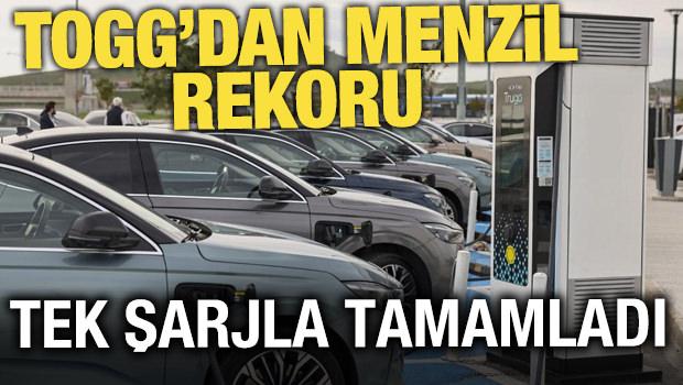 Togg'dan menzil rekoru: Tek şarjla ile 480 kilometre yol gitti