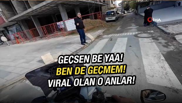 Birbirine yol veren vatandaşların diyaloğu herkesi güldürdü