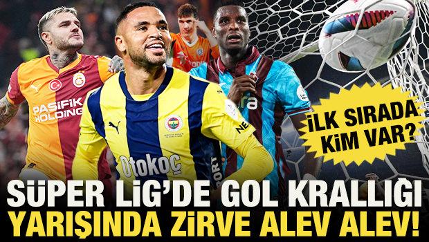 Süper Lig'de gol krallığı yarışında zirve alev alev! İlk sırada kim var?